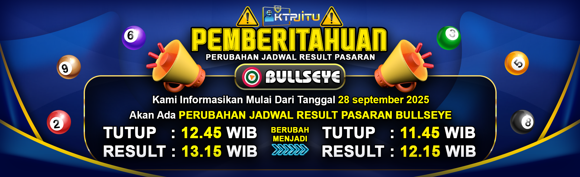Perubahaan jadwal result