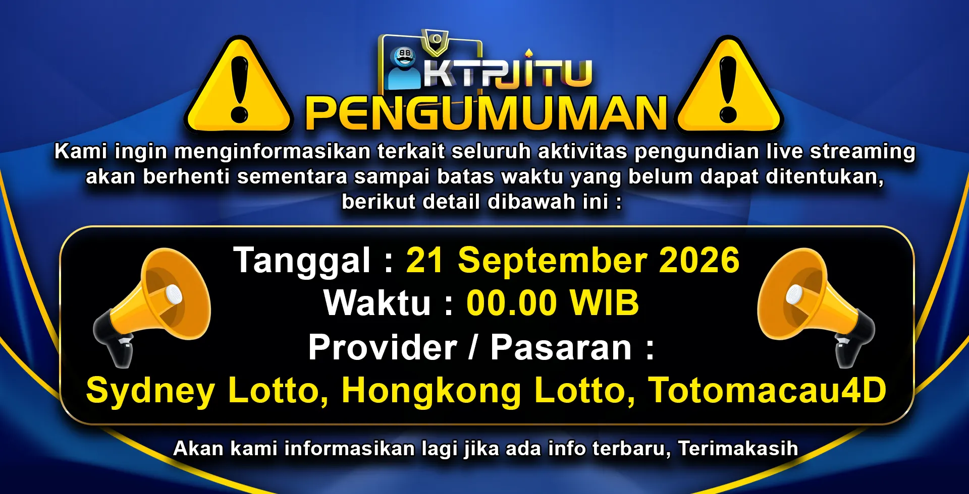 PENGUMUMAN TOGEL